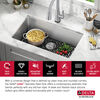 30” Undermount Stainless Steel Single Bowl Kitchen Sink with Accessories
