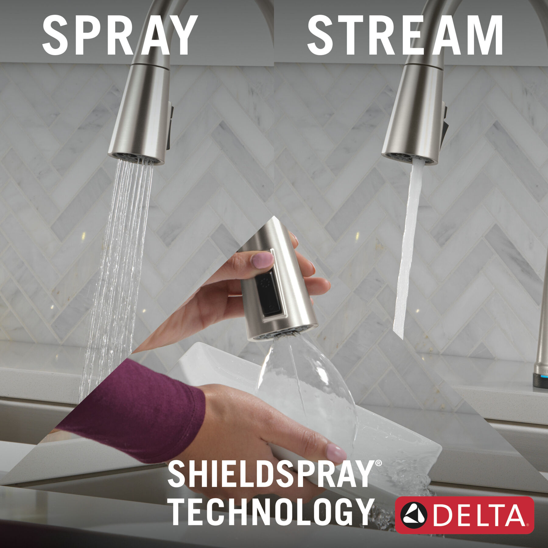 Touch2O&reg; Pull-Down Kitchen w/Soap (Recertified)