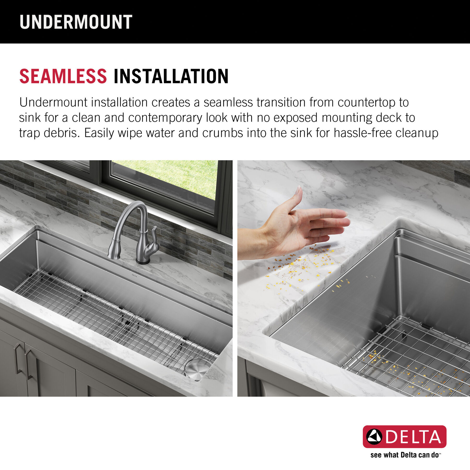 45” Workstation Undermount Single Bowl 16 Gauge Stainless Steel Kitchen Sink with 2-Tier WorkFlow™ Ledge and Accessories, image 17
