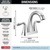 Two Handle Centerset Pull-Down Bathroom Faucet