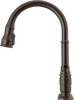 Two Handle Pull-Down Bridge Kitchen Faucet