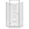 38" Frameless Neo Angle Shower Enclosure