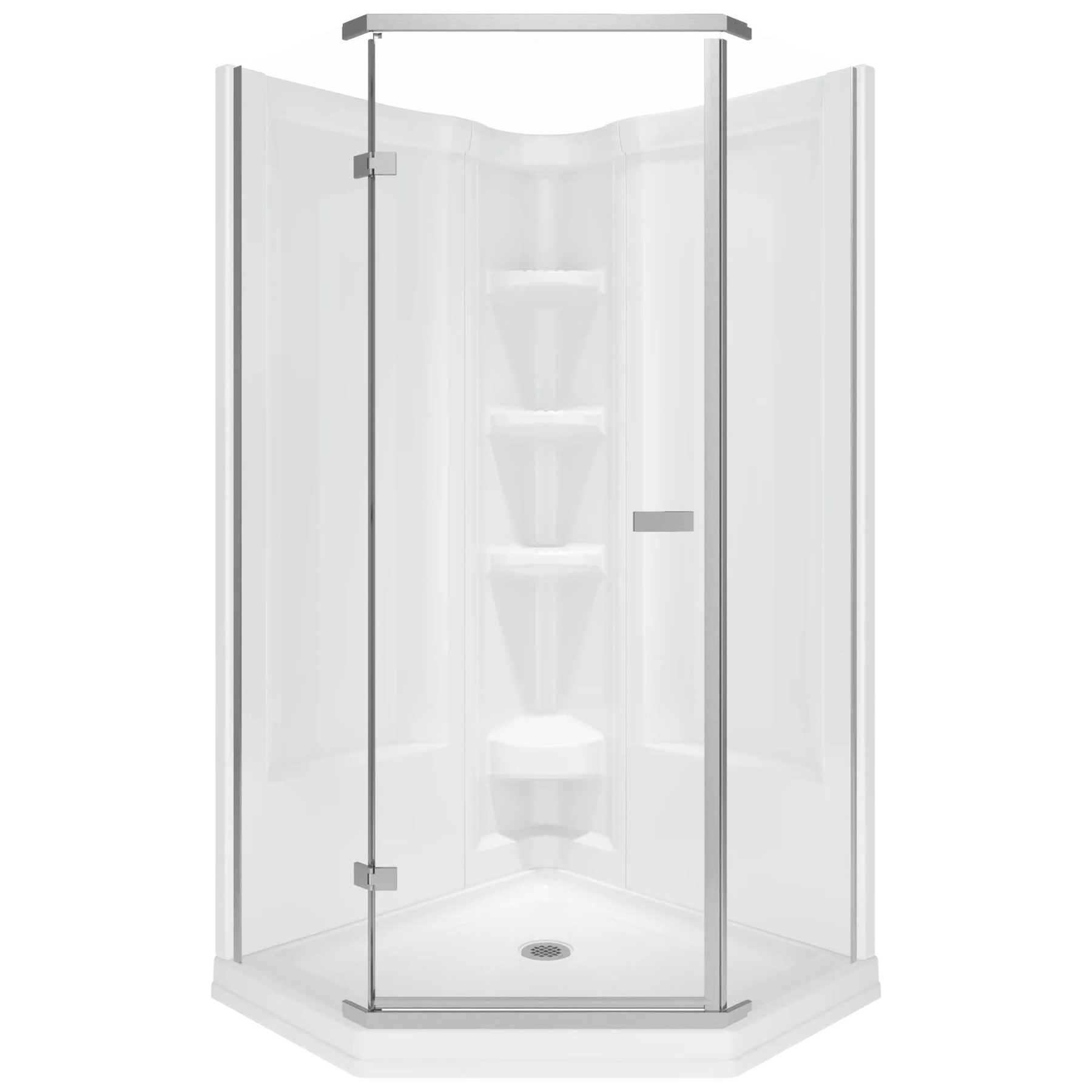 38" Frameless Neo Angle Shower Enclosure