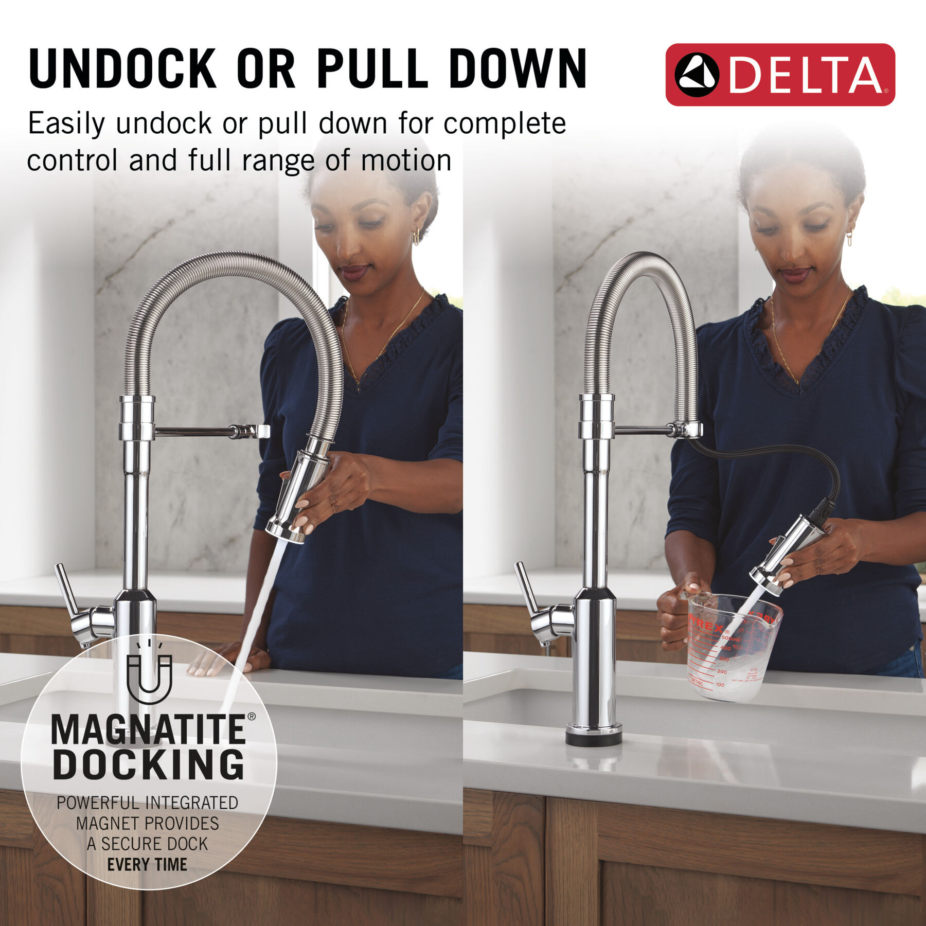 Touch2O&reg; Technology Kitchen Faucet with Touchless Technology
