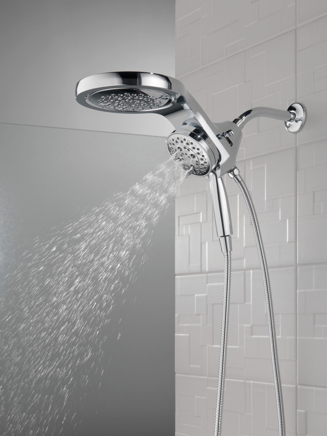 HydroRain® H<sub>2</sub>Okinetic® 5-Setting Two-in-One Shower Head, image 17