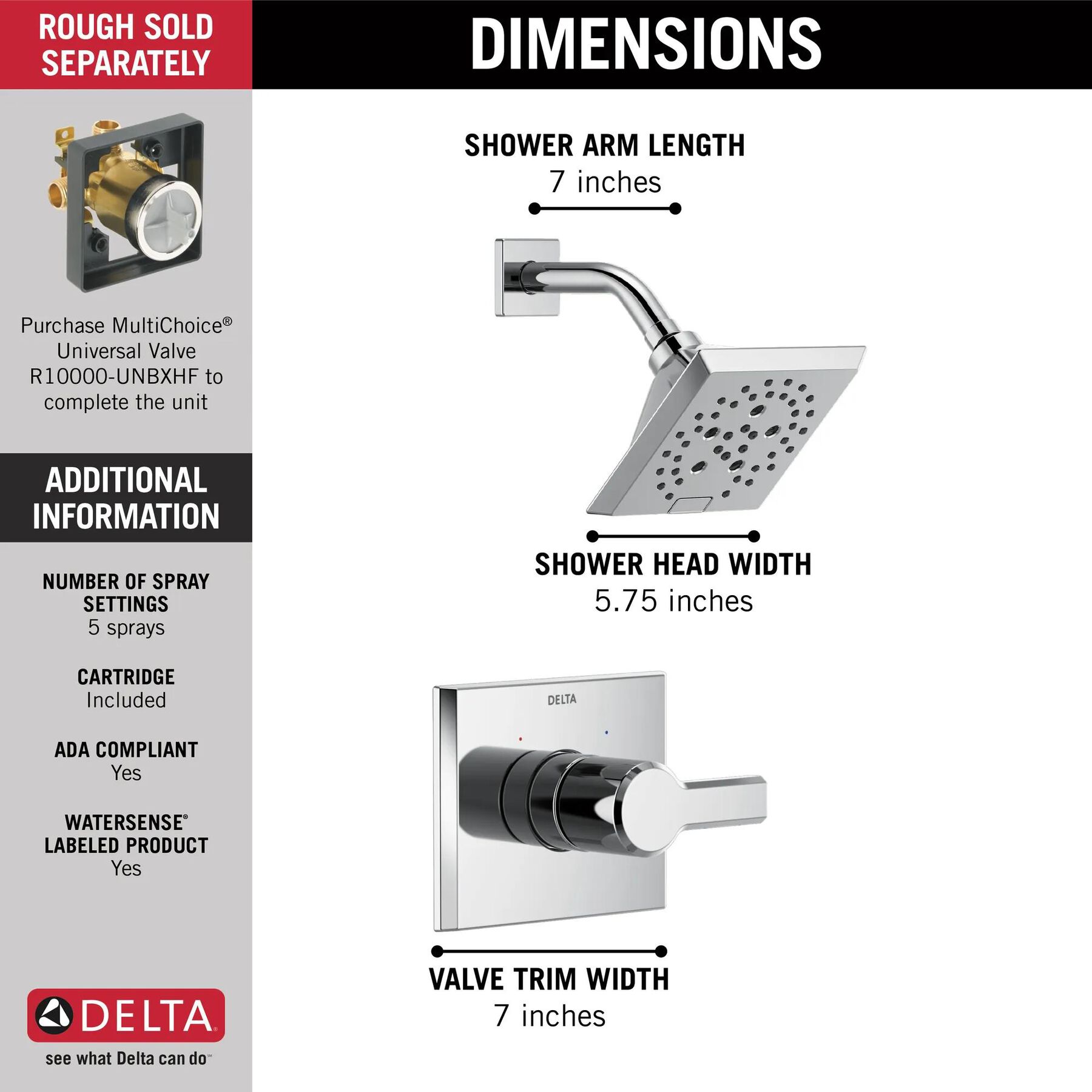 Monitor&reg; 14 Series H<sub>2</sub>Okinetic&reg; Shower Trim