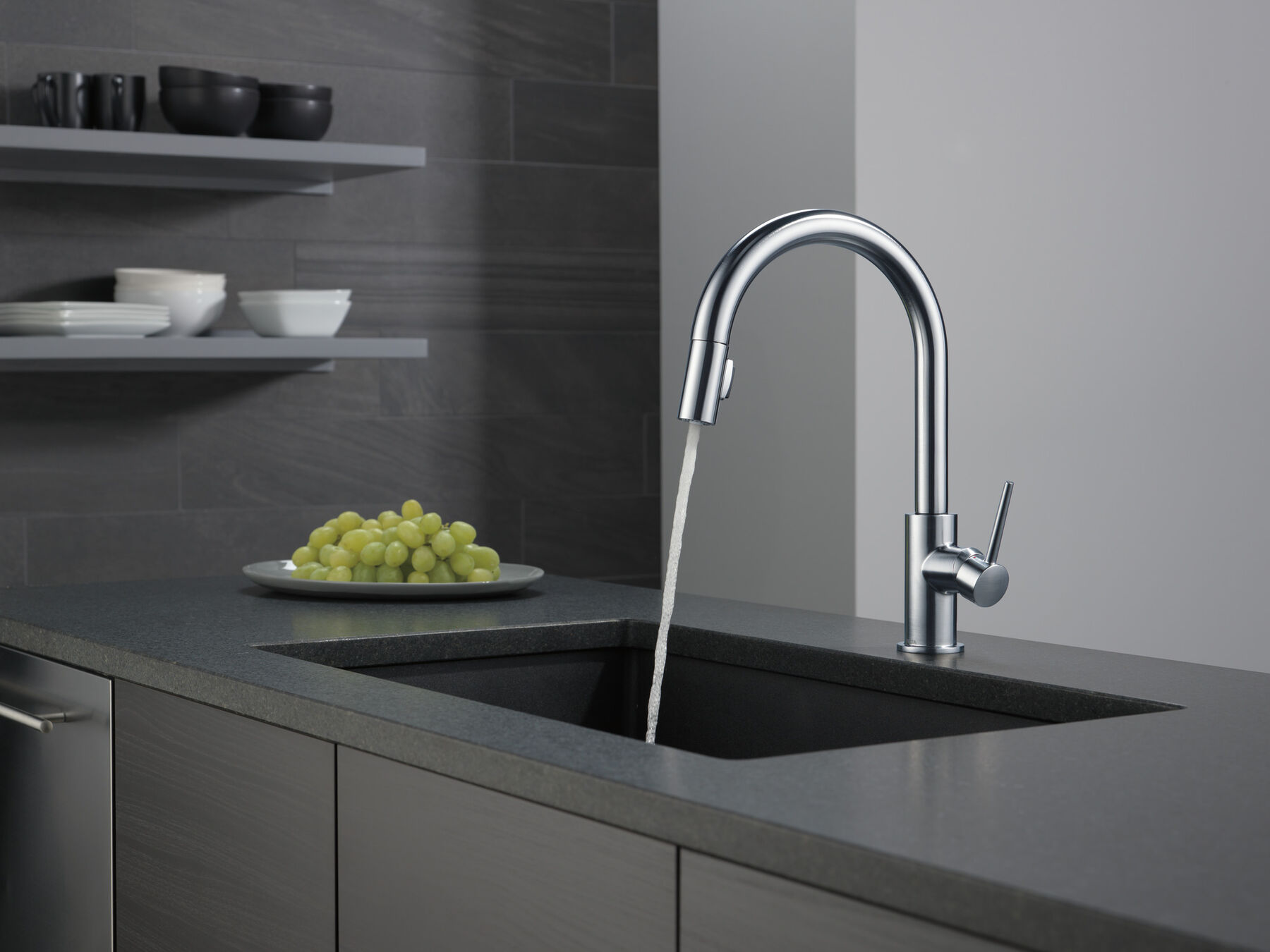 Single Handle Pull-Down Kitchen Faucet, image 18
