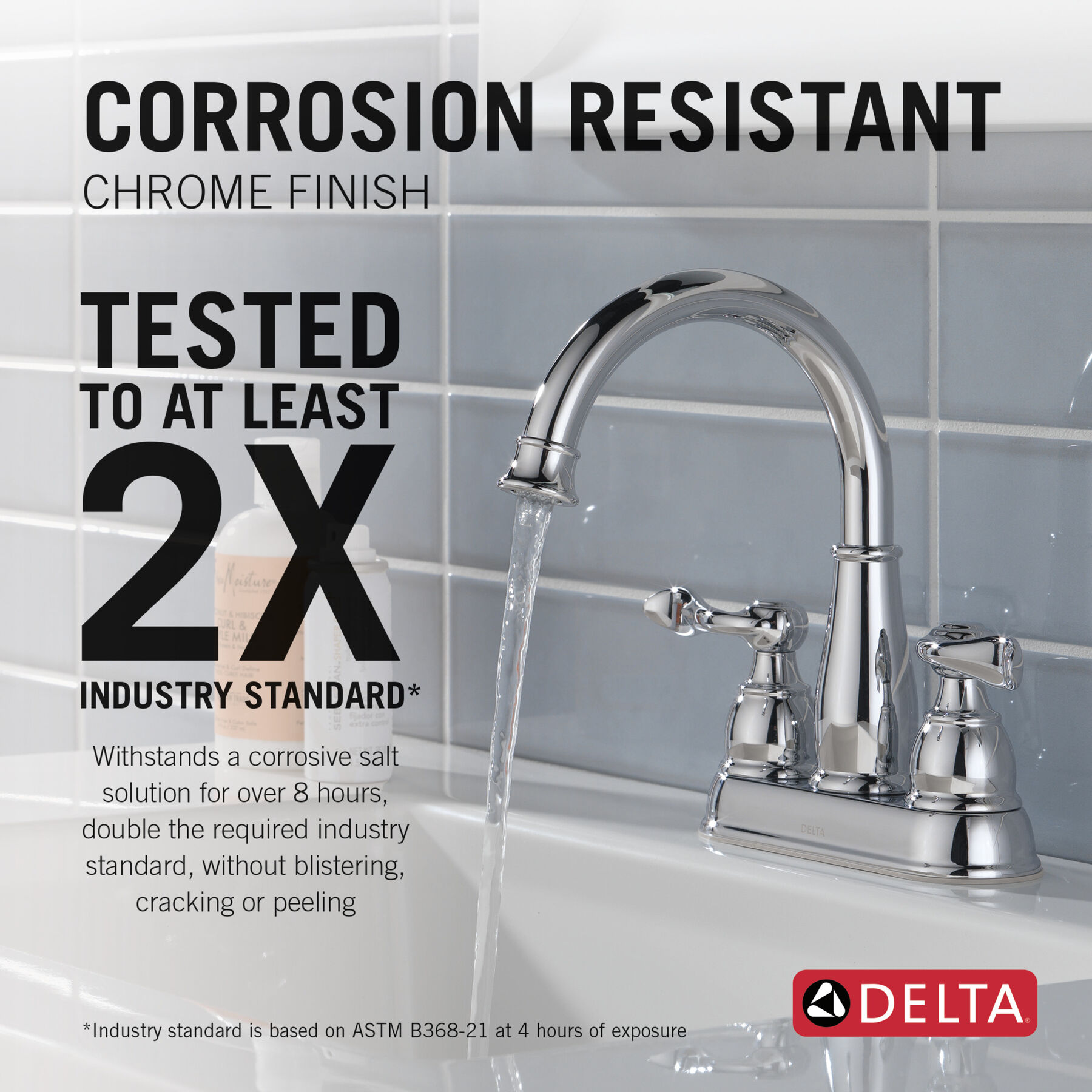 Two Handle Centerset Bathroom Faucet