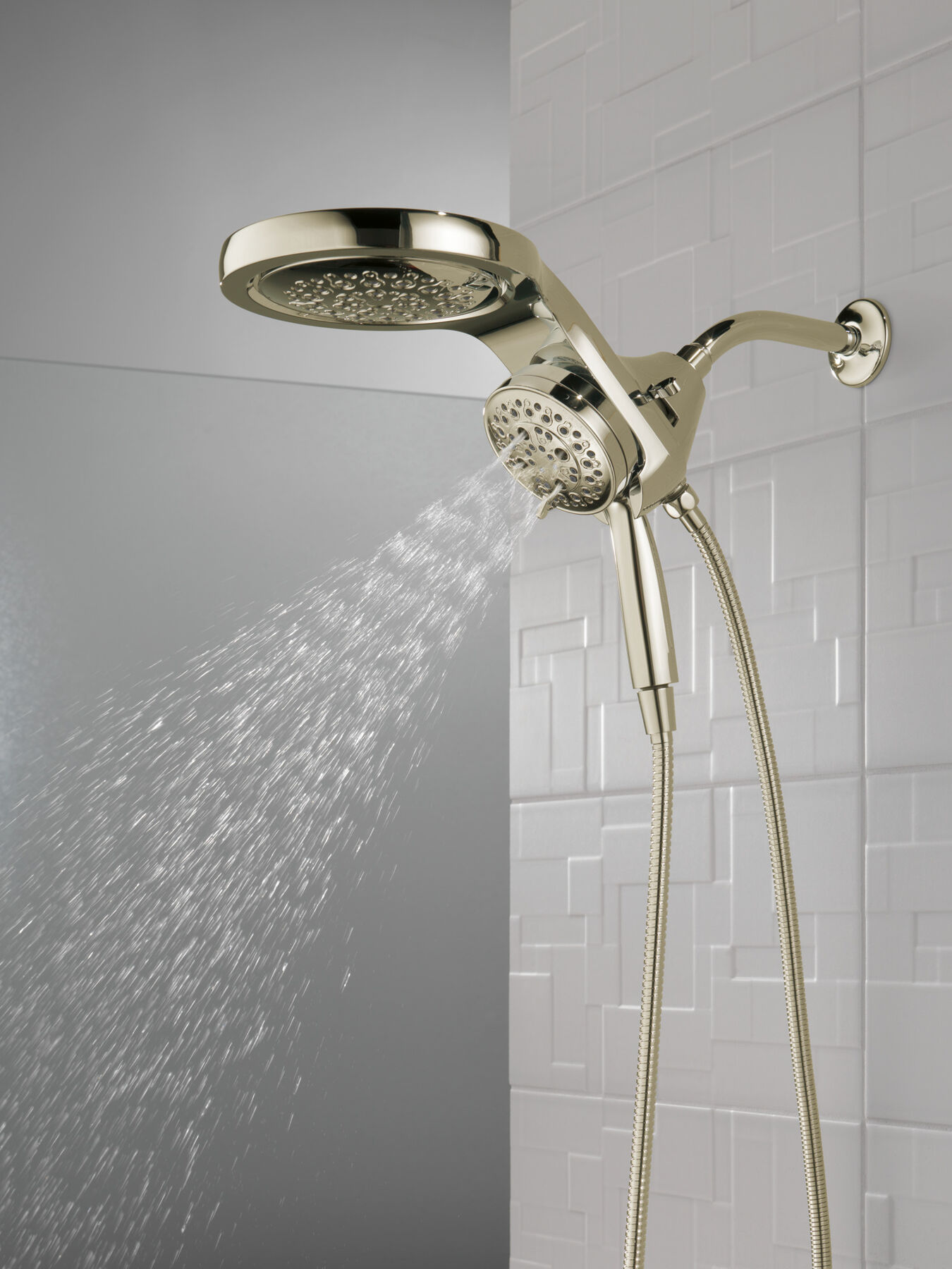 HydroRain® H<sub>2</sub>Okinetic® 5-Setting Two-in-One Shower Head (Recertified), image 17
