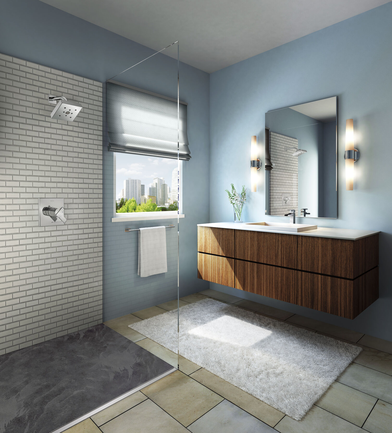 Single Handle Channel Bathroom Faucet, image 7