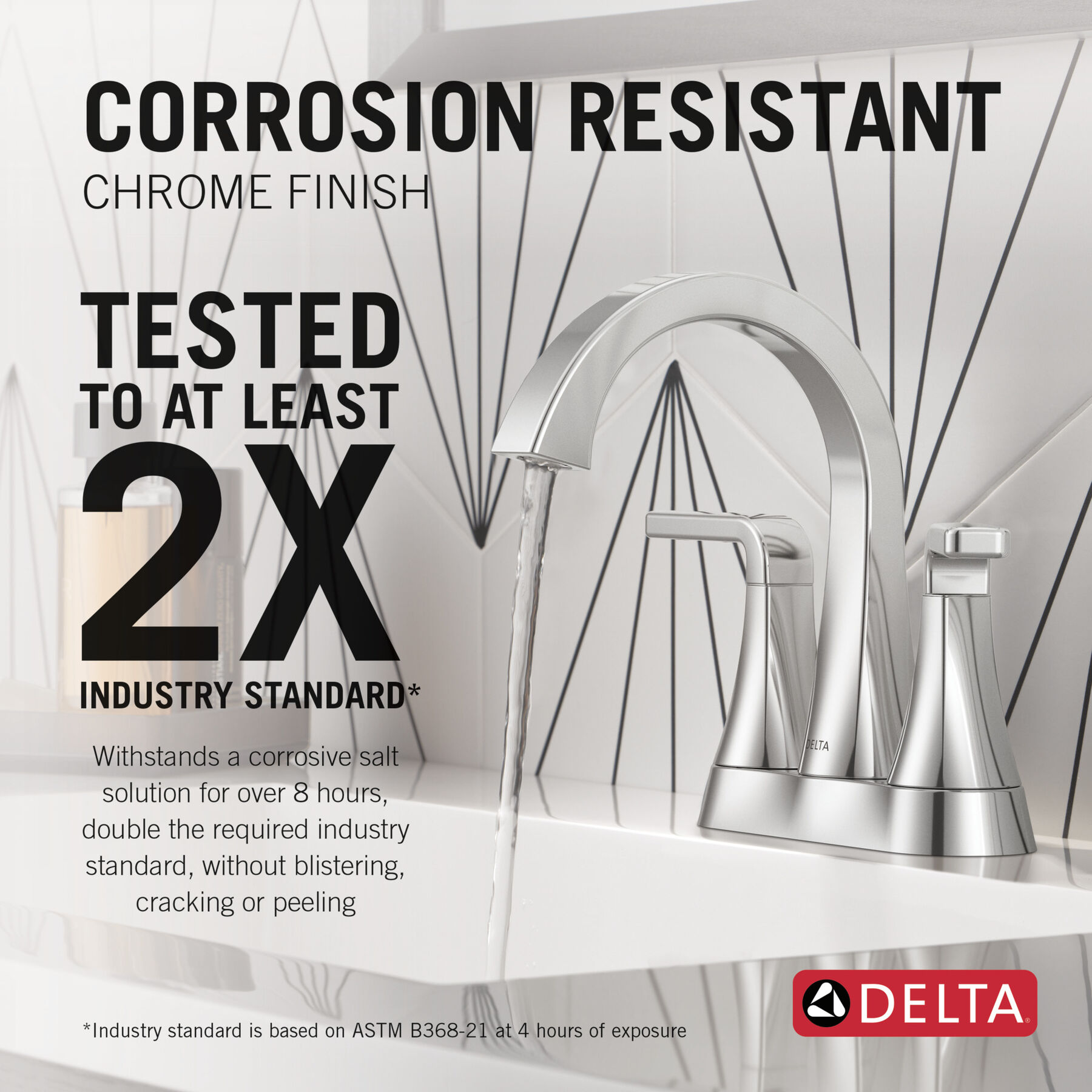 Two Handle Centerset Bathroom Faucet