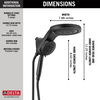 HydroRain® H2Okinetic® 5-Setting Two-in-One Shower Head (Recertified)