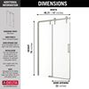 48&rdquo;x34&rdquo; Stainless Corner Shower Door