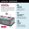 32” Undermount Stainless Steel Double Bowl Kitchen Sink with Accessories