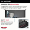 25” Drop-In Top Mount 16 Gauge Workstation Kitchen Sink Single Bowl with WorkFlow™ Ledge and Accessories