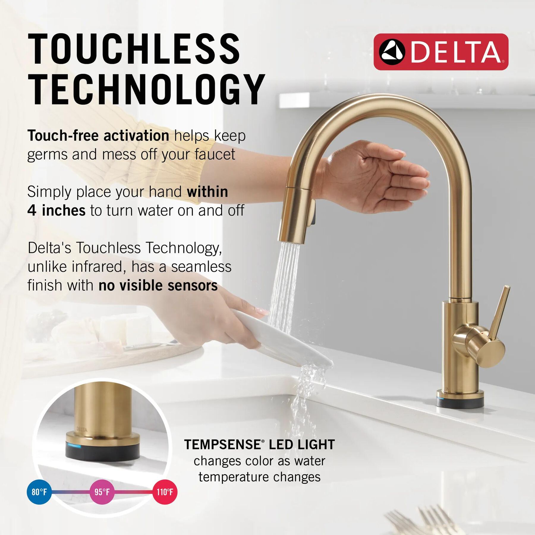 Touchless Pulldown Kitchen Faucet (Recertified)