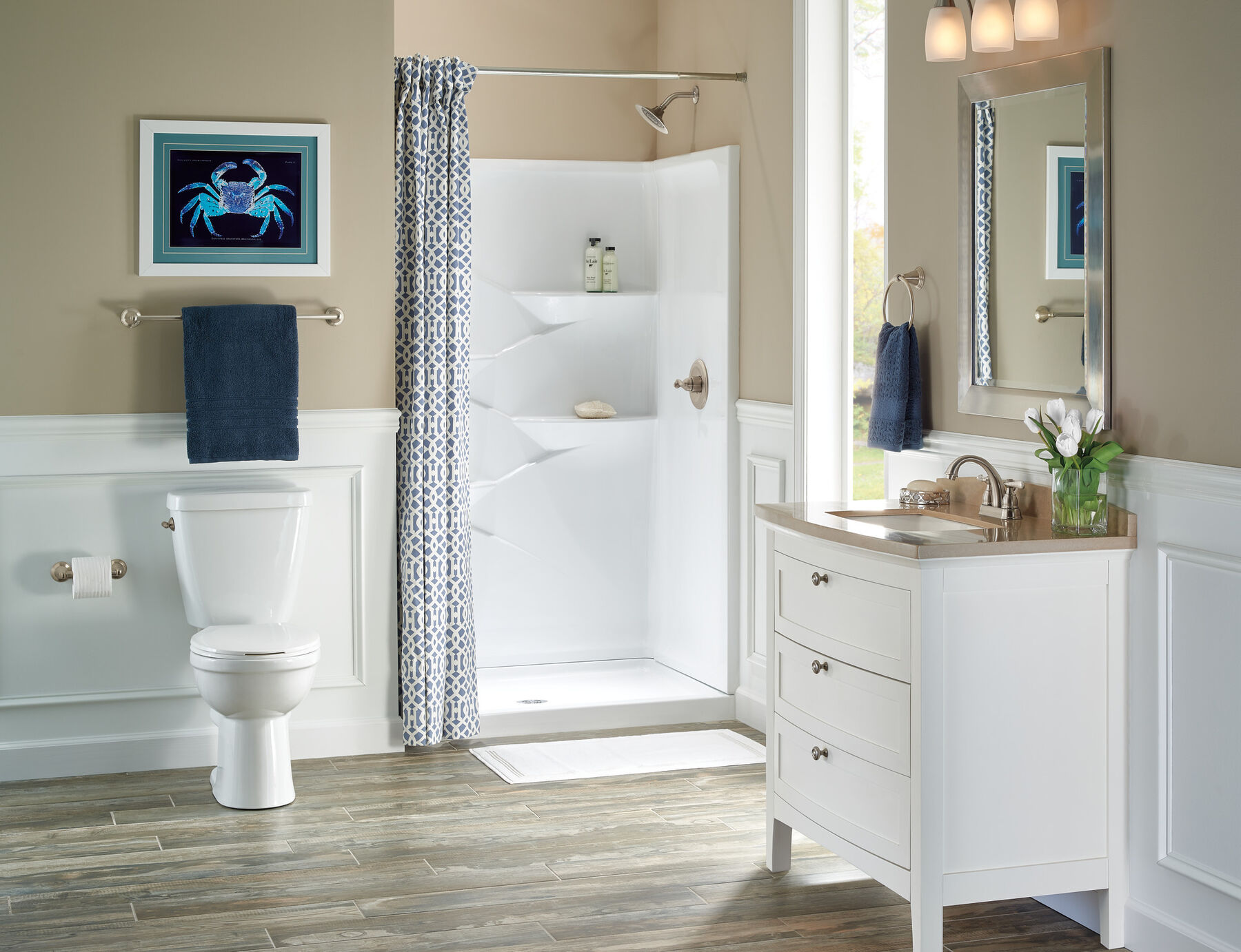 Two Handle Centerset Bathroom Faucet, image 1