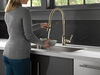 Single Handle Pull-Down Kitchen Faucet With Spring Spout