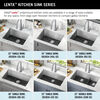 24” Undermount Stainless Steel Single Bowl Laundry Utility Kitchen Sink with Accessories