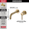 Single Handle Wall Mount Bathroom Faucet Trim (Recertified)