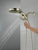 HydroRain® H<sub>2</sub>Okinetic® 5-Setting Two-in-One Shower Head (Recertified)