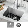 23” Undermount Stainless Steel Single Bowl Kitchen Sink with Accessories