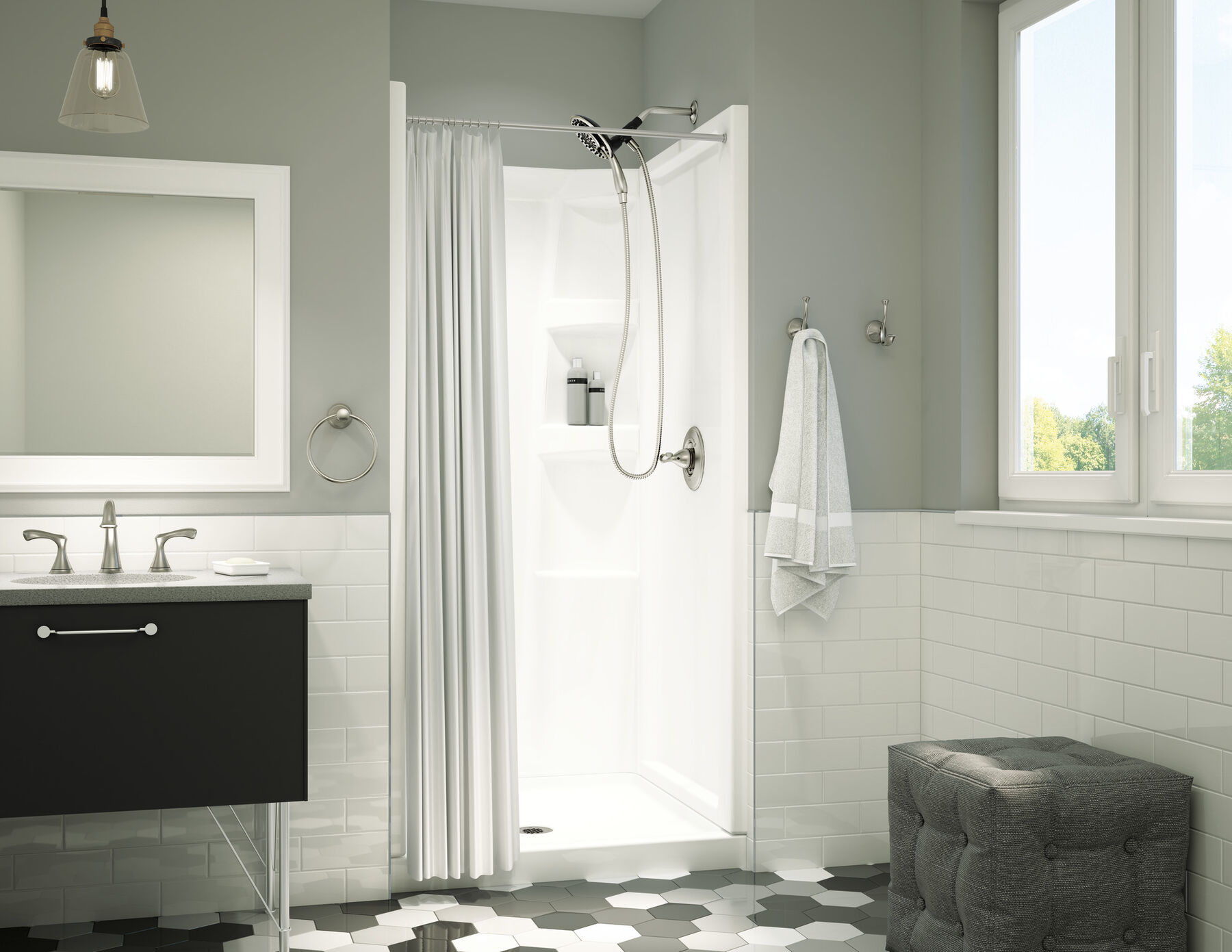 ProCrylic 36 in. Shower Surround, image 4