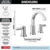 Two Handle Widespread Bathroom Faucet
