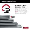 30&rdquo; Retrofit Farmhouse Apron Front 16 Gauge Stainless Steel Single Bowl Kitchen Sink for Undermount / Drop-In Installation with Accessories