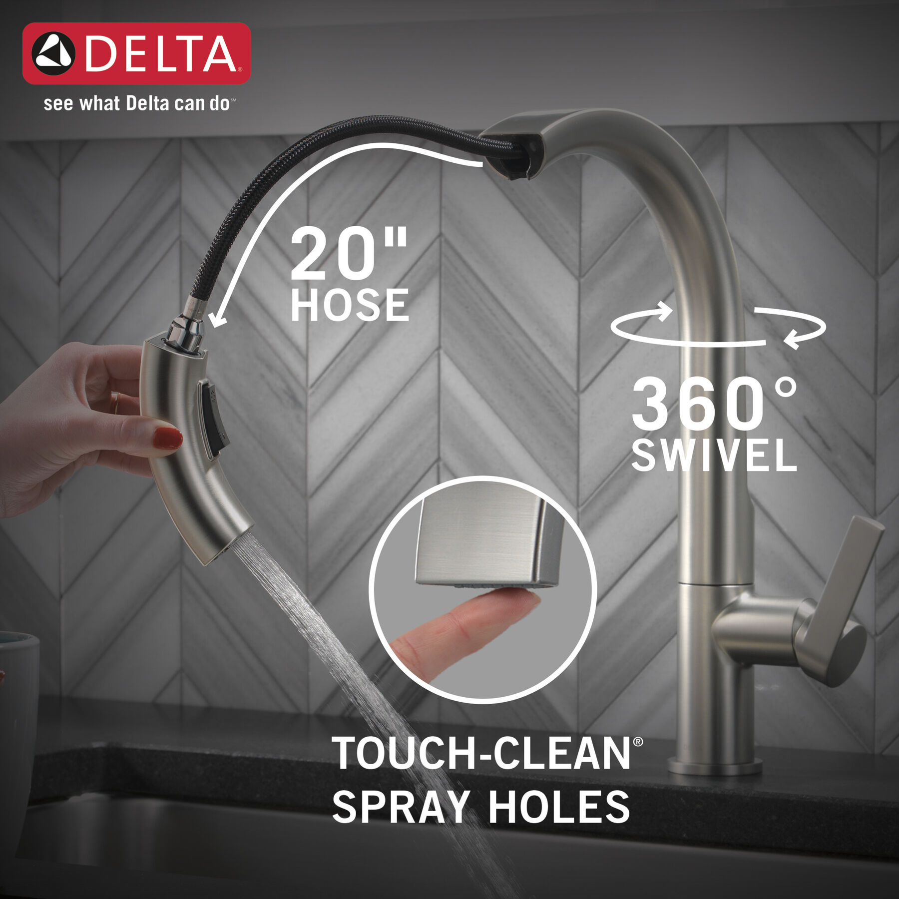 Pull-Down Kitchen Faucet 1L (Recertified), image 5
