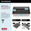 32” Undermount 16 Gauge Workstation Kitchen Sink Single with WorkFlow™ Ledge and Accessories