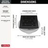 4" Tile-In Square Shower Drain (Recertified)