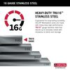 24&rdquo; Workstation Undermount Single Bowl 16 Gauge Stainless Steel Laundry Utility Kitchen Sink with WorkFlow&trade; Ledge and Accessories