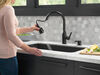 Single Handle Pull-Down Kitchen Faucet with Soap Dispenser and ShieldSpray® Technology (Recertified)