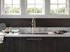 Two Handle Pull-Down Bridge Kitchen Faucet