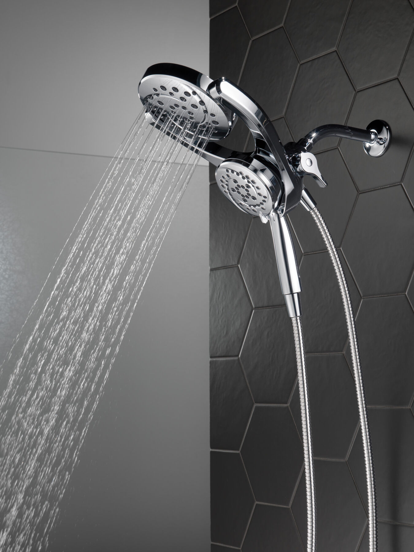 HydroRain® 4-Setting Two-in-One Shower Head (Recertified), image 8