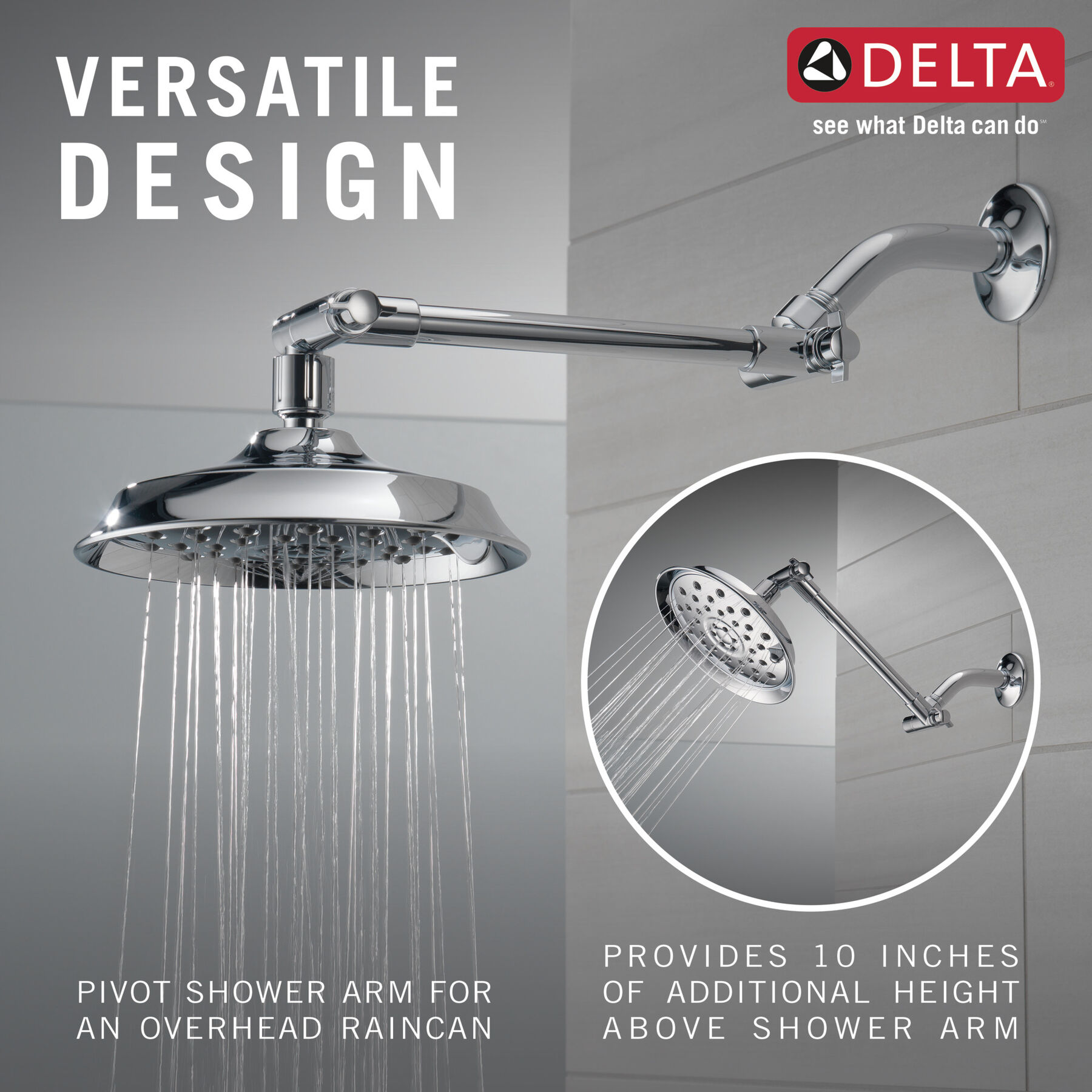 Shower Head with Adjustable Arm (Recertified), image 1