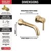 Single Handle Wall Mount Bathroom Faucet Trim (Recertified)