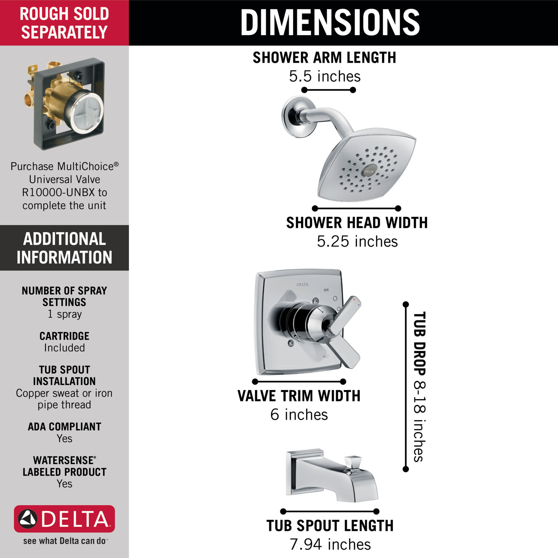 Monitor® 17 Series Tub & Shower Trim, image 1