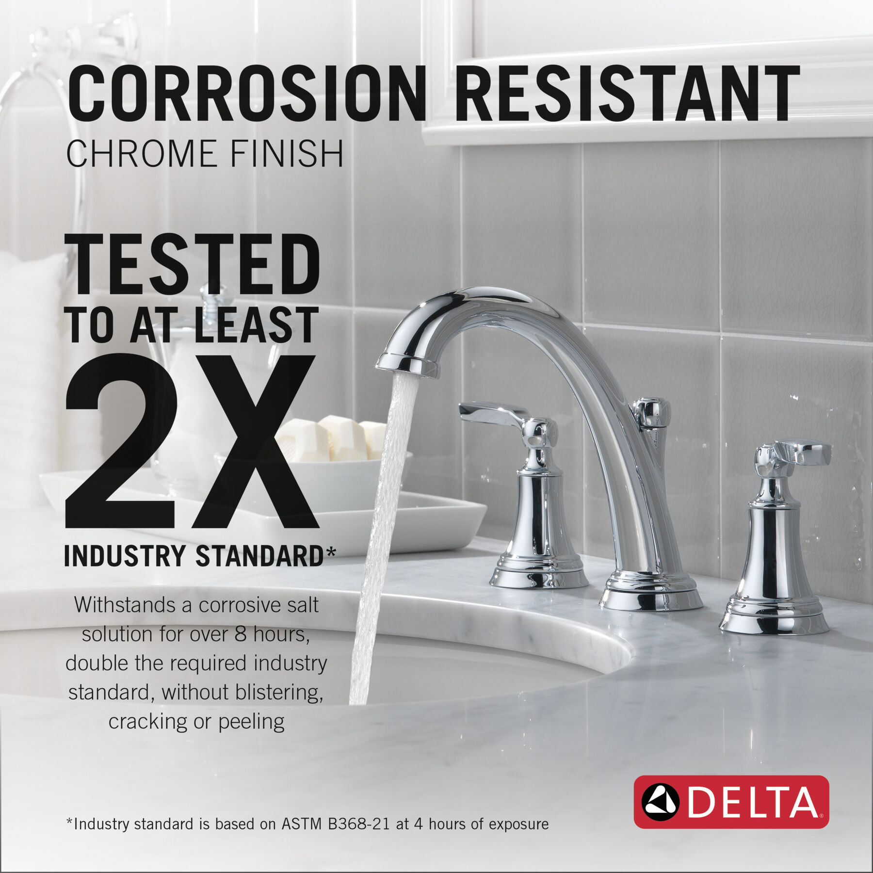 Two Handle Widespread Bathroom Faucet, image 2