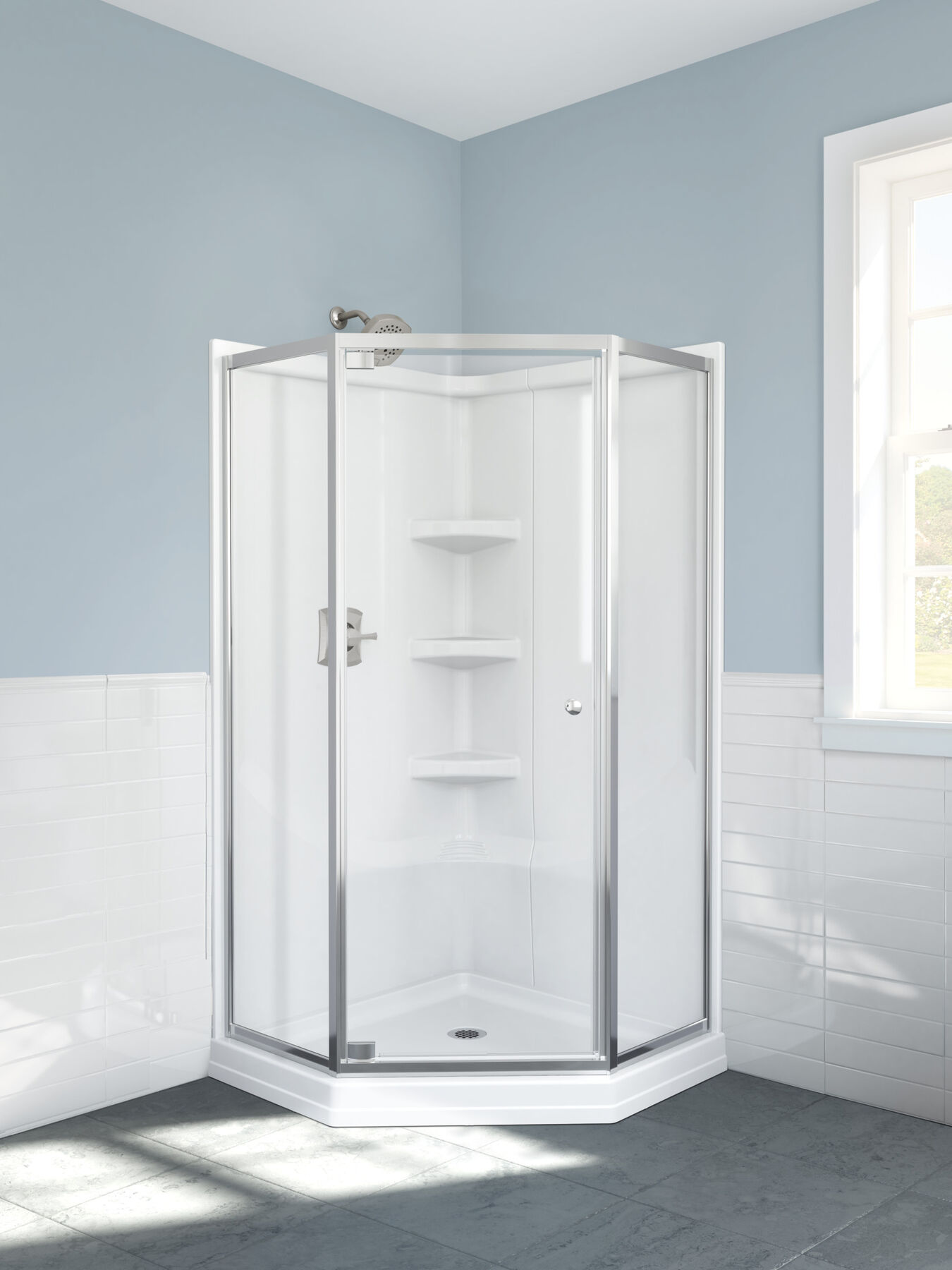 38" Neo Angle Enclosure - Clear, image 7