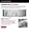 32&rdquo; Undermount Stainless Steel Double Bowl Kitchen Sink with Accessories