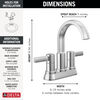 Two Handle Centerset Bathroom Faucet