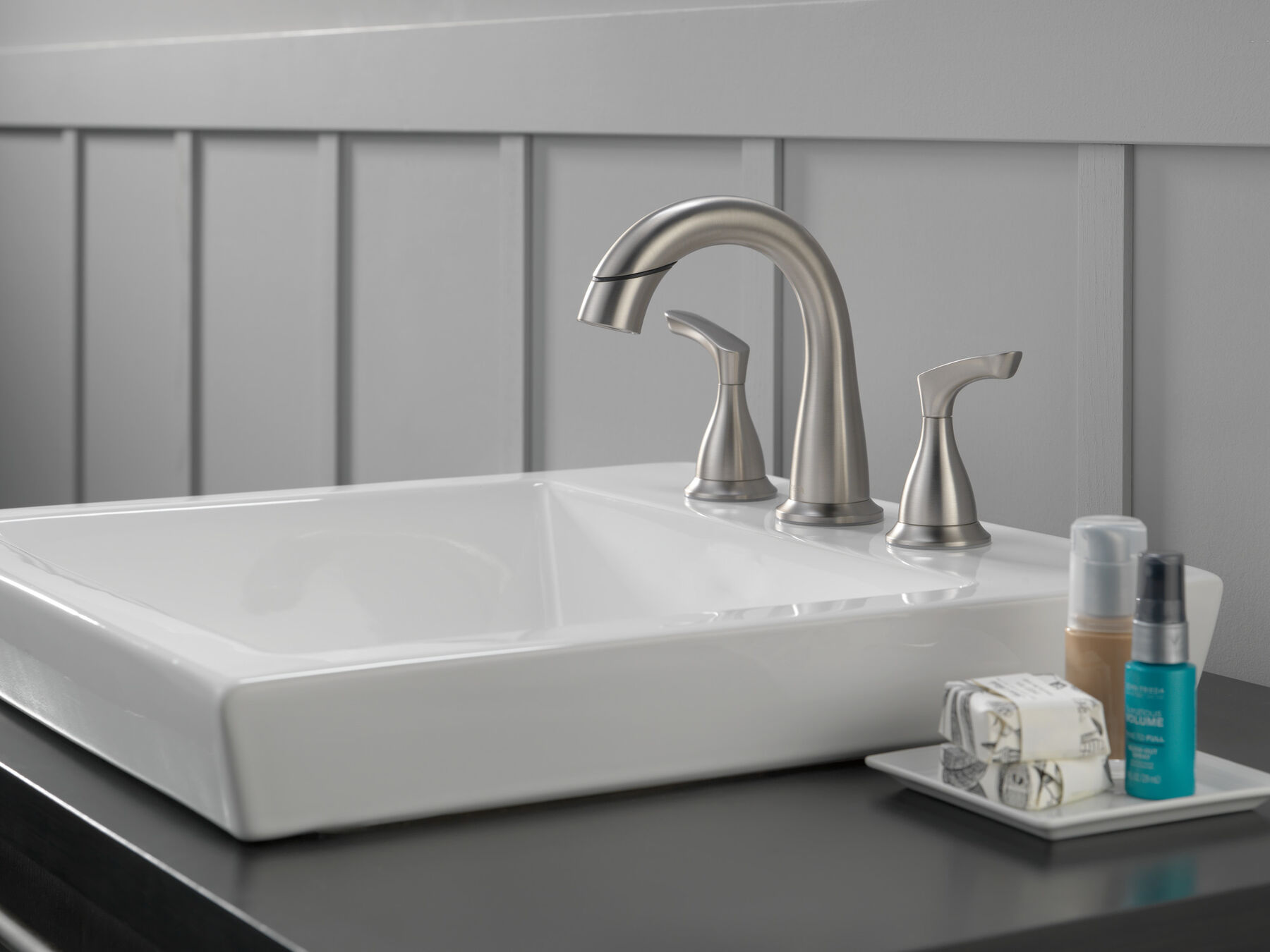 Two Handle Widespread Pull-Down Bathroom Faucet, image 11