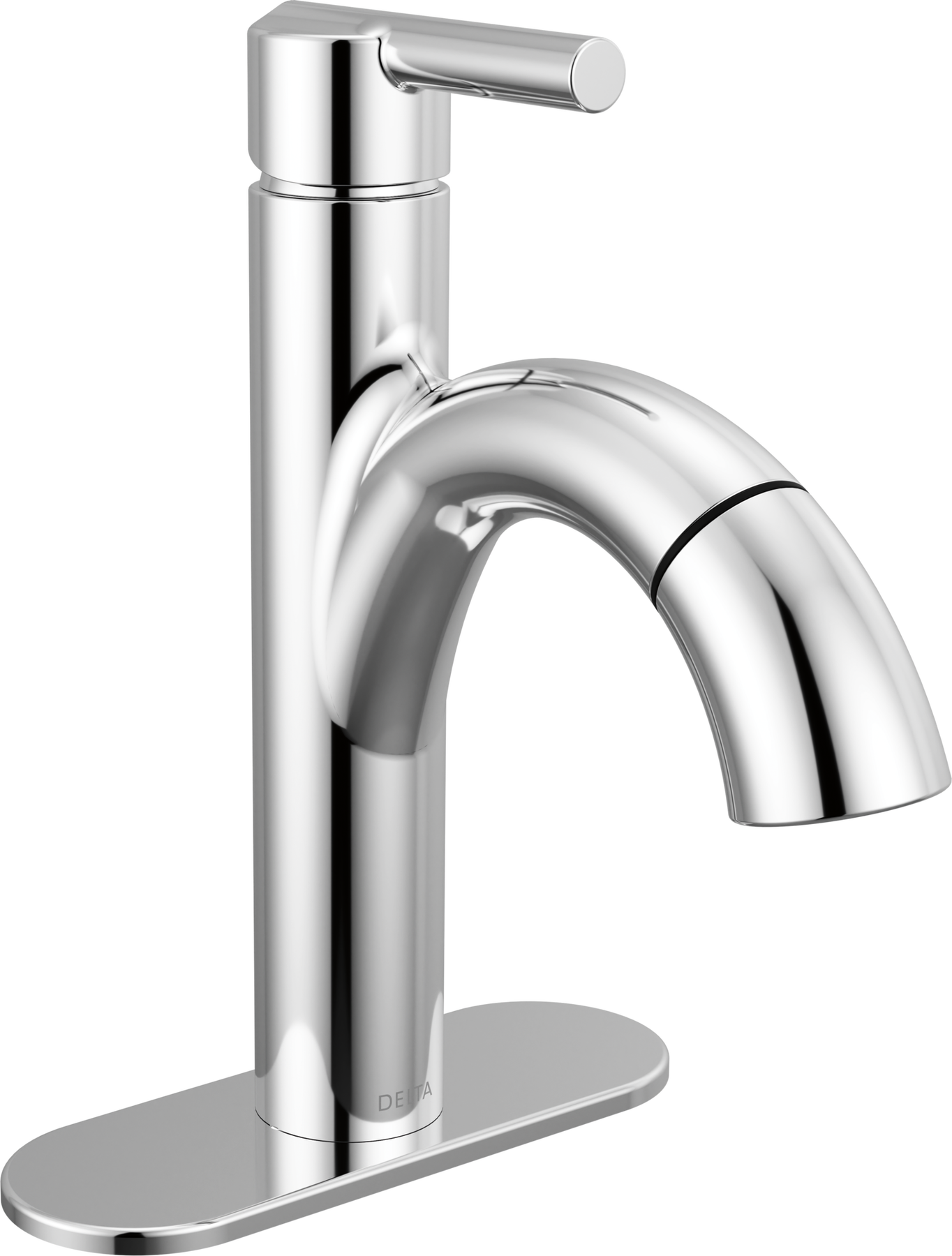 Single Handle Pull-Down Bathroom Faucet, image 3