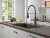 Single-Handle Pull-Down Spring Kitchen Faucet