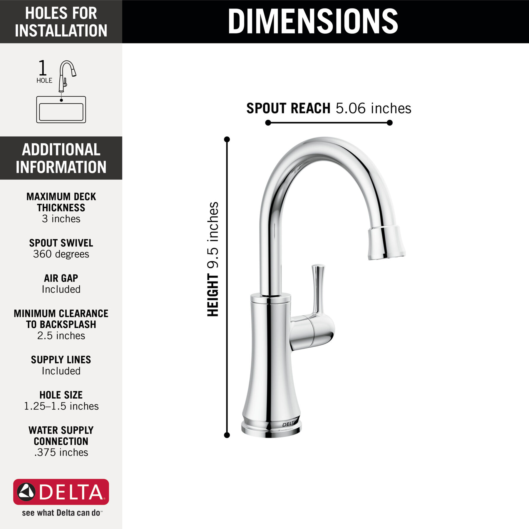 Transitional Beverage Faucet, image 1