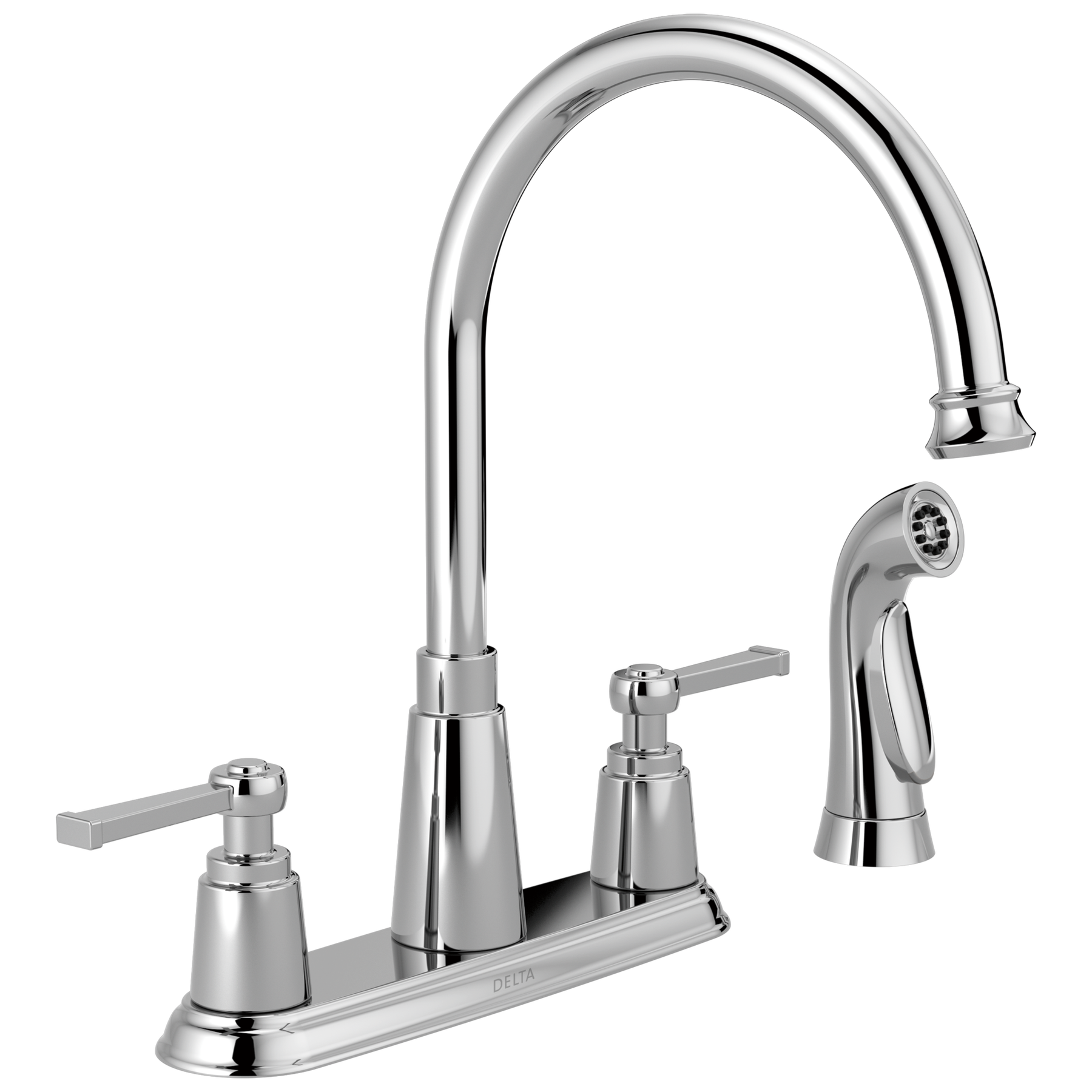 Two Handle Kitchen Faucet with Spray