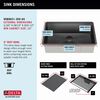 30&rdquo; Undermount 16 Gauge Workstation Kitchen Sink Single Bowl with WorkFlow&trade; Ledge and Accessories