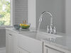 Two Handle Pull-Down Bridge Kitchen Faucet